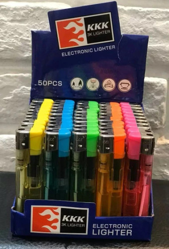 خرید عمده فندک شفاف ۳کا (فندک kkk )